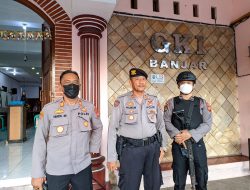 Polres Banjar Jamin Kemanan Pelaksanaan Ibadah di Gereja