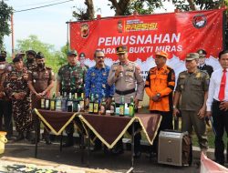 Polres Banjar Berhasil Amankan dan Musnahkan Ribuan Botol Miras