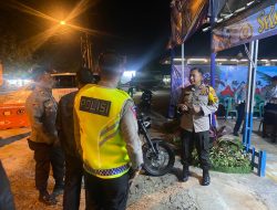 Kapolres Lampung Utara Pantau Personil Siaga Pos PAM NATARU
