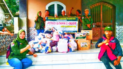 Yayasan Cinta Samudra Nusantara Aksi Solidaritas Peduli Korban Gempa Cianjur