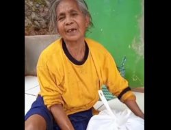 Setelah Menerima Titipan Baksos Dari Polres Banjar, Emak Rusih Sangat Berterima Kasih