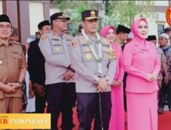 Bupati bersama Kapolres Tanbu Sambut Kunjungan Kapolda Kalsel Sekaligus Peletakan Batu Pertama