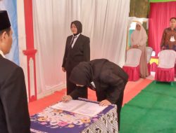 Pelantikan Dan Pengambilan Sumpah Jabatan Perangkat Desa Karangbenda Kecamatan Adipala Kabupaten Cilacap.