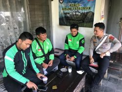 Sambangi Ojeg Online, Ini Yang Disampaikan Dikmas Lantas Polres Banjar