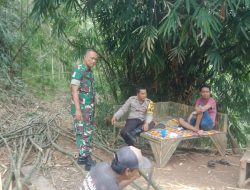 Bhabinkamtibmas Imbau Petani Bambu Jaga Kamtibmas di Lingkungan