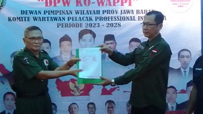 Saepudin Erix Resmi Dilantik Sebagai Ketua DPW KO WAPPI Jawa Barat