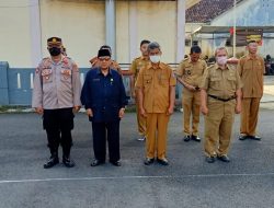 Sebagai Wujud Sinergitas TNI, Polri dan ASN Tingkat Kecamatan Purwaharja, Gelar Apel Bersama