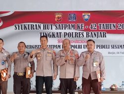 Polres Banjar Menggelar Acara Syukuran Memperingati HUT Satuan Pengamanan (Satpam) Ke-42