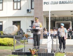 Polres Banjar Melaksanakan Apel Gelar Pasukan Ops Keselamatan Lodaya 2023