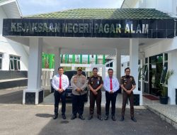Kapolres Pagar Alam AKBP Erwin Irawan Silaturahmi Ke Kantor Pengadilan Negeri Dan Kejaksaan Negeri