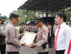 Ungkap Kasus Pembunuhan Berencana, Personel Polres Banjar Mendapat Penghargaan