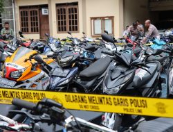 309 Motor Knalpot Brong Diamankan Polres Banjarnegara.