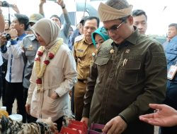 H.Zainal Arifin Hulap, S.IP Apresiasi Walikota Prabumulih Berserta Rombongan Wakil Menteri Pertanian RI, Melihat Proses Pembuatan Serat Nanas 