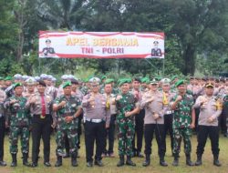 Tingkatkan Soliditas dan Sinergitas Kodim dan Polres Sumedang Gelar Apel Bersama