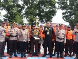 Peringati HUT Satpam Ke-42 Kapolres Subang Pimpin Upacara di Lapang Apel Mako Polres