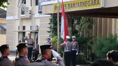 Polres Banjarnegara Gelar Upacara Bendera Bulan Februari 2023.