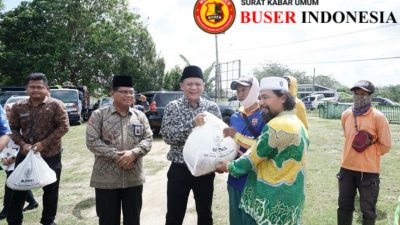 Pemerintah Kabupaten OKU Timur Melalui Baznaz Bagikan Paket Sembako Ramadhan Dan Paket Bedah Rumah