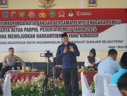 Polres Banjar Gelar Silaturahmi Forkopimda Kota Banjar Bersama Penyelenggara dan Peserta Pemilu 2024