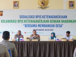 Kolaborasi Polres Banjar dengan BPJS Ketenagakerjaan Kota Banjar Dalam Program Bersama Membangun Desa