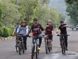 Kapolres Banjar Munggahan Dengan Tradisi Gowes Bareng