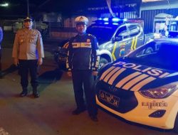 Anggota Satlantas Polres Banjarnegara Patroli Malam Antisipasi Tindak Kejahatan