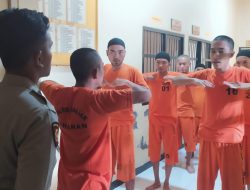 Jaga Kebugaran Kesehatan Tahanan, Lakukan Olah Raga Setiap Hari