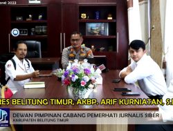 Kapolres Belitung Timur Terima Audensi DPC PJS Beltim