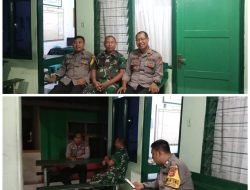 Kapolsek Tanjungkerta AKP SUKARDI S. Sos Dalam Rangka Meningkatkan Rasa Sinegritas Berkunjung ke MARKAS KORAMIL 1003/Tanjungkerta Kab.Sumedang