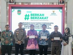 Serentak Bayar Zakat Ke Badan Amil Zakat Nasional Di Bale Paseban Pendopo Purwakarta