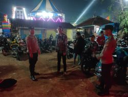 Giat Sambang Bhabinkamtibmas Desa Pamoyanan Polsek Plered, Berikan Himbauan Kamtibmas Ke  Tukang Parkir Dan Para Pedagang di Pasar Malam