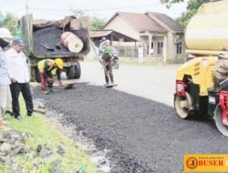 Info Dinas PUPR Tanbu Pengaspalan jalan LP Desa Saring akan Selesai Bulan Juni 2023