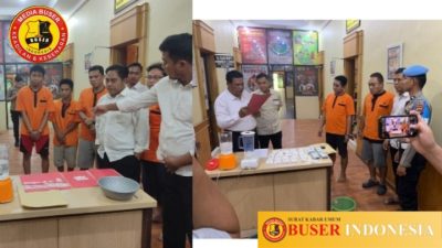 Polres Tanbu Musnahkan Barang Bukti Sabu dan Ribuan Obat Terlarang bersama Kejaksaan Negeri