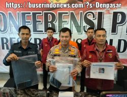 Polda Bali Konferensi Pers Kasus Video Viral.