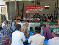 Polres Lampung Utara Sosialisasi Polisi RW Pada Kegiatan Jumat Curhat