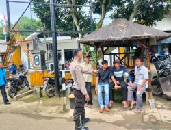 Bhabinkamtibmas Desa Galumpit Giat Sambang Komunitas Desa Untuk Mewujudkan Kedekatan Dengan Masyarakat