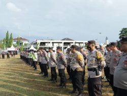 Ratusan Polisi di Majalengka Amankan Giat Kirab Budaya dan Pawai Pembangunan
