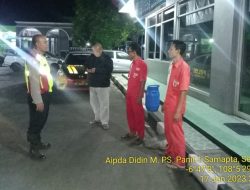 Patroli Blue light Antisipasi C3 dan Gangguan Kamtibmas di Wilayah Hukum Polsek Tomo