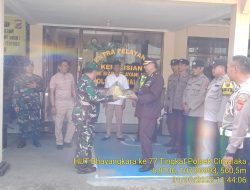 SINERGITAS TNI -POLRI DALAM MEMPERINGATI HUT BHAYANGKARA KE 77