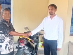 Polsek Cibeber Kembalikan Kendaraan Bermotor Yang Diduga Hilang