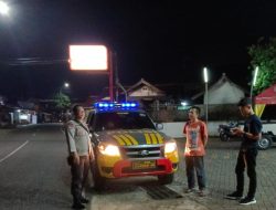 Polsek Tanjungmedar Lakukan Kegiatan Patroli Blue light