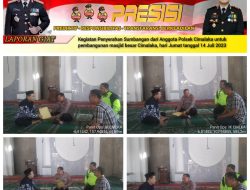 Jumat Berkah Polsek Cimalaka Membantu Proses Pembangunan Masjid