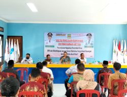 Kecamatan Babelan Gelar Rapat Di Aula Desa Kedung Pengawas Bersama Kasipem Asep Edwin