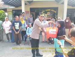 Polsek Tomo Adakan Kegiatan Baksos  Dalam Rangka Hari Bhayangkara Ke 77 Tahun 2023.