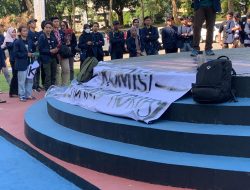 Polsek Jatinangor Lakukan Pengamanan Aksi Unjuk Rasa Organisasi Mahasiswa BEM KEMA UNPAD 