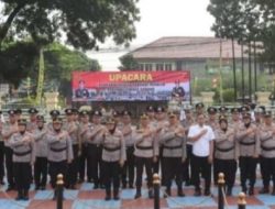 Sebanyak 35 Personel Polres Subang Ikuti Kenaikan Pangkat
