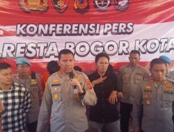 Pemotor Ugalan-Ugalan Bawa Sajam Dilumpuhkan Petugas Satlantas Polresta Bogor