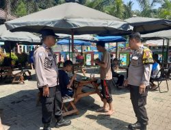Polisi Patroli Tempat Wisata Jatiluhur Purwakarta Ciptakan Kondusifitas Hari Libur