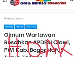 Oknum Wartawan Media Online Asia Televisi Diduga Tulis Berita Hoak dan Tidak Sesuai Kode Etik