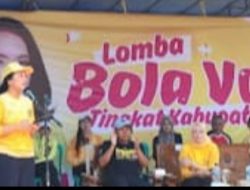 Turnamen Bola Voli Putri Komarudin Cup Di Lapangan Perumahan Bumi Jaya Indah Purwakarta