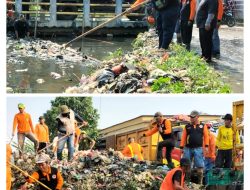 DESTANA Desa Kedung Pengawas Gandeng UPT 1 Wilayah Satu Dan DLH Kabupaten Bekasi Giat Kerja Bakti Di Kali BUT 8 